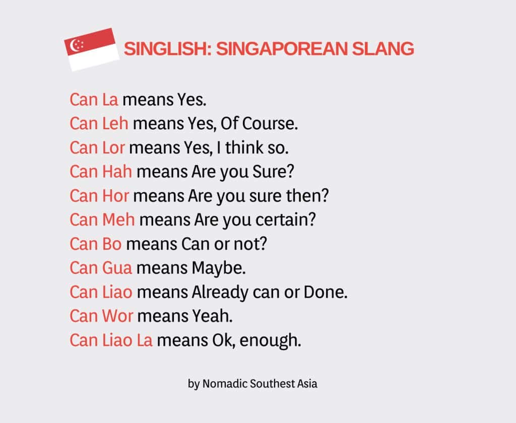 Nomadic Southeast Asia Singapore Singlish